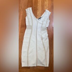 Elegant White and Silver Dress